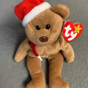 TY Original Beanie Baby "1997 Teddy” Christmas Teddy